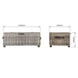 Maya Handmade Kubu Rattan Storage Coffee Table