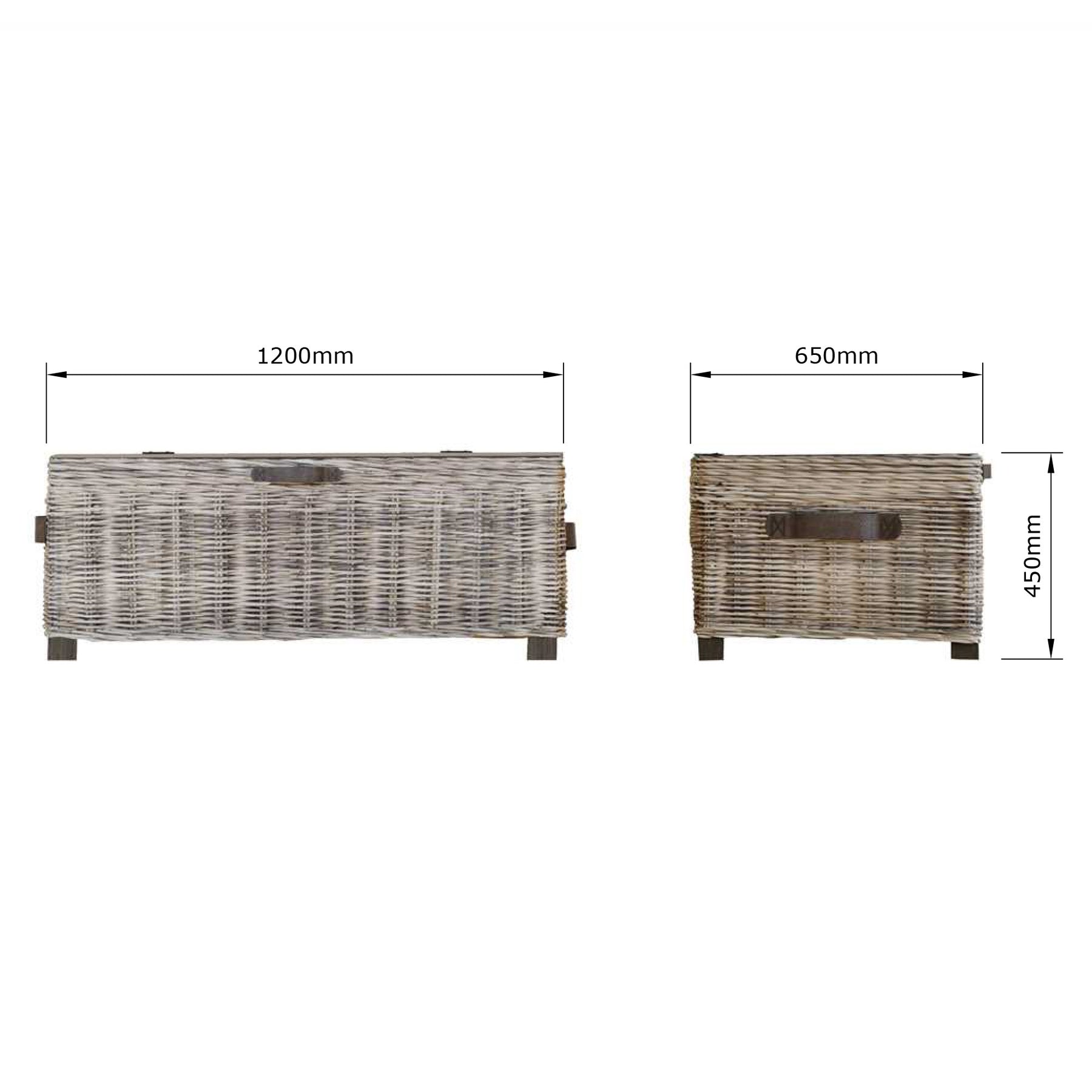 Maya Handmade Kubu Rattan Storage Coffee Table