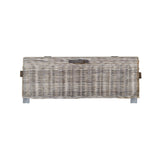 Maya Handmade Kubu Rattan Storage Coffee Table Limewash