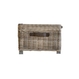 Maya Handmade Kubu Rattan Storage Coffee Table Limewash
