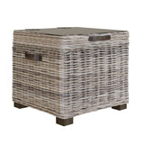 Maya Handmade Kubu Rattan Storage Side Table