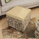 Maya Handmade Kubu Rattan Small Storage Stool