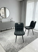 Arizona Dining Set With 4 Chairs Grey