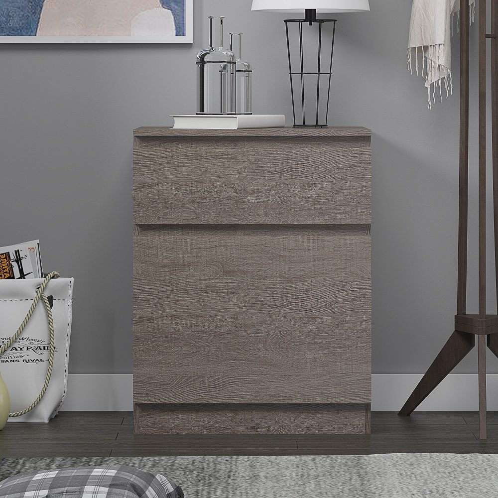 FWStyle Stora 1 Door 1 Drawer Multi-Storage Unit - Rustic Oak