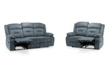 Novie Recliner Sofa Grey Fabric 3+2 Set