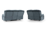 Novie Recliner Sofa Grey Fabric 3+2 Set