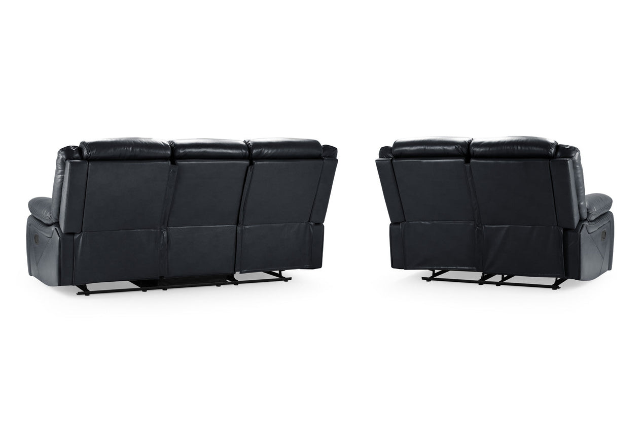 Novie Recliner Sofa Black 3+2 Set