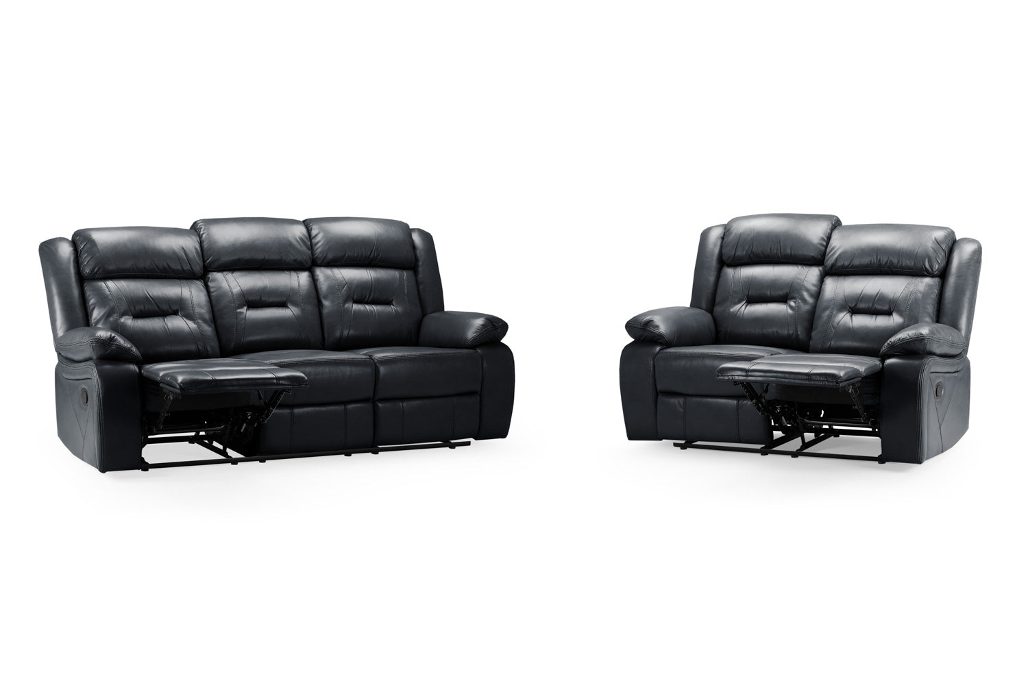 Novie Recliner Sofa Black 3+2 Set