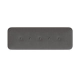 Grey Linen Ottoman Storage Bench With Solid Wooden Legs