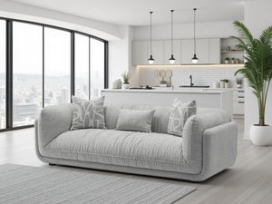 Oxford Sofa Grey 3 Seater