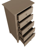 Palma 5 Drawer Chest of Drawers Putty