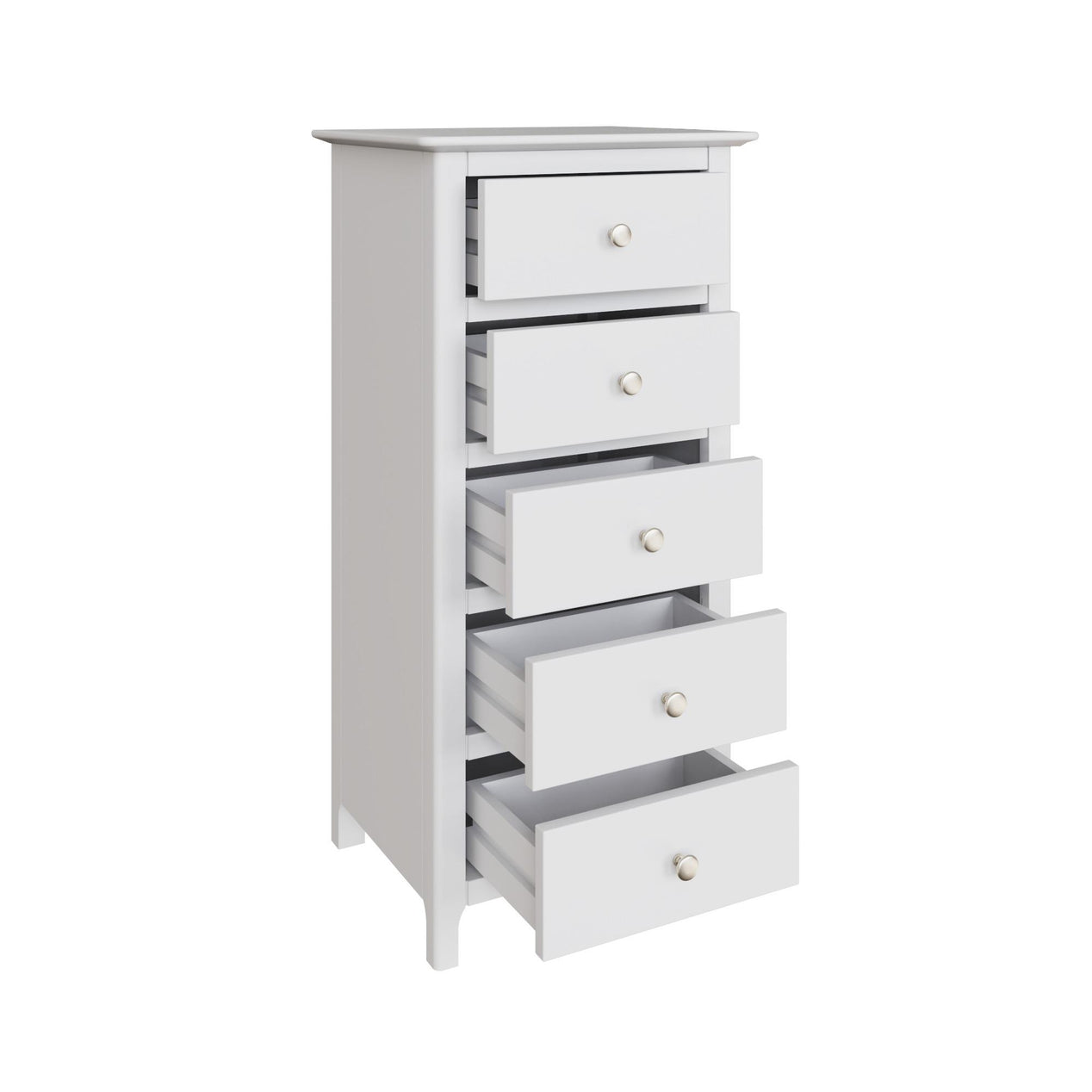 Palma 5 Drawer Chest of Drawers Pure White