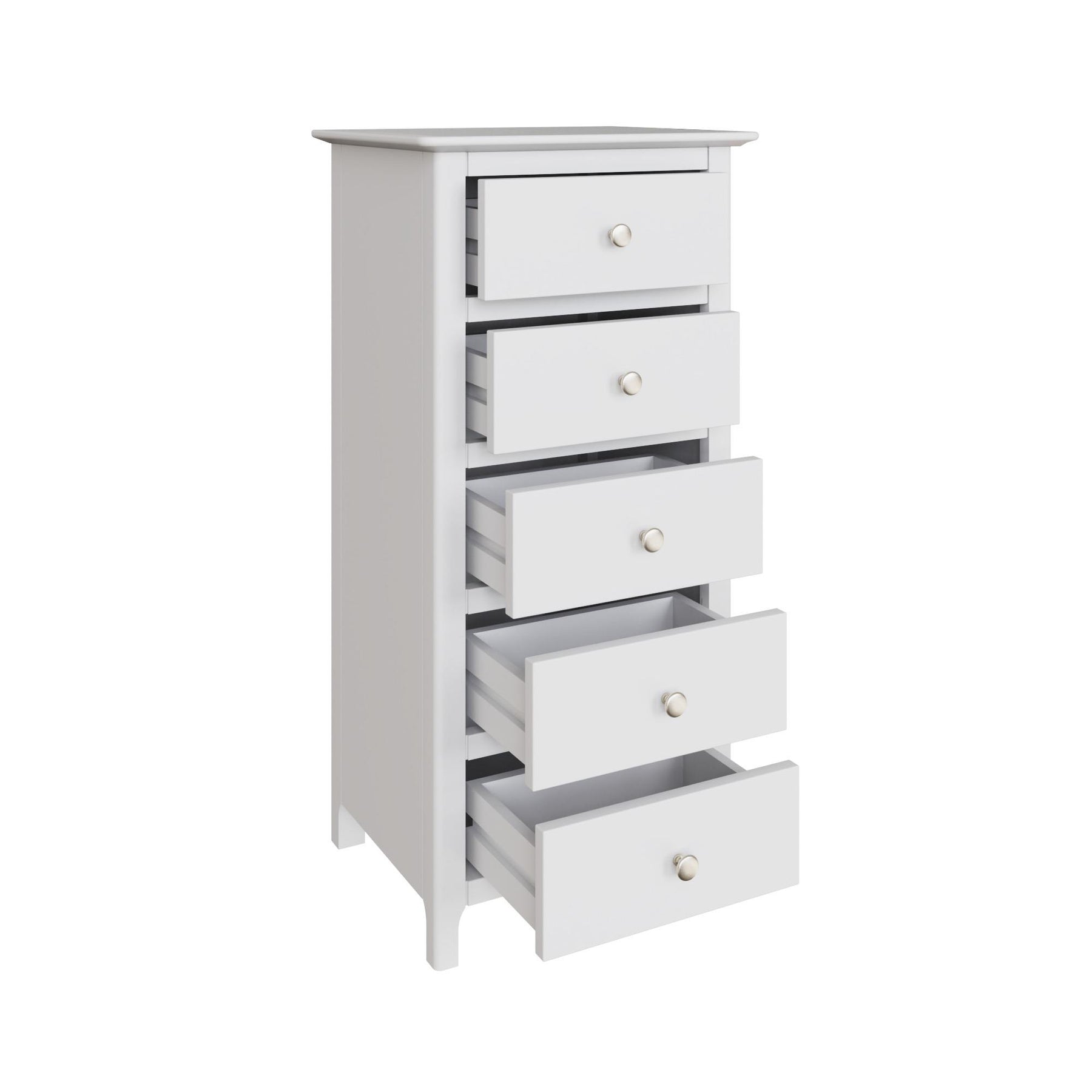 Palma 5 Drawer Chest of Drawers Pure White