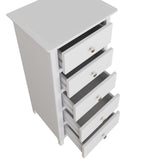 Palma 5 Drawer Chest of Drawers Pure White