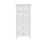 Palma 5 Drawer Chest of Drawers Pure White