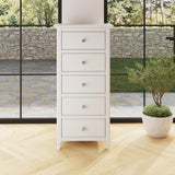 Palma 5 Drawer Chest of Drawers Pure White