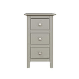 Palma 3 Drawer Bedside Cabinet Pale Grey