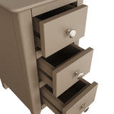 Palma 3 Drawer Bedside Cabinet Putty