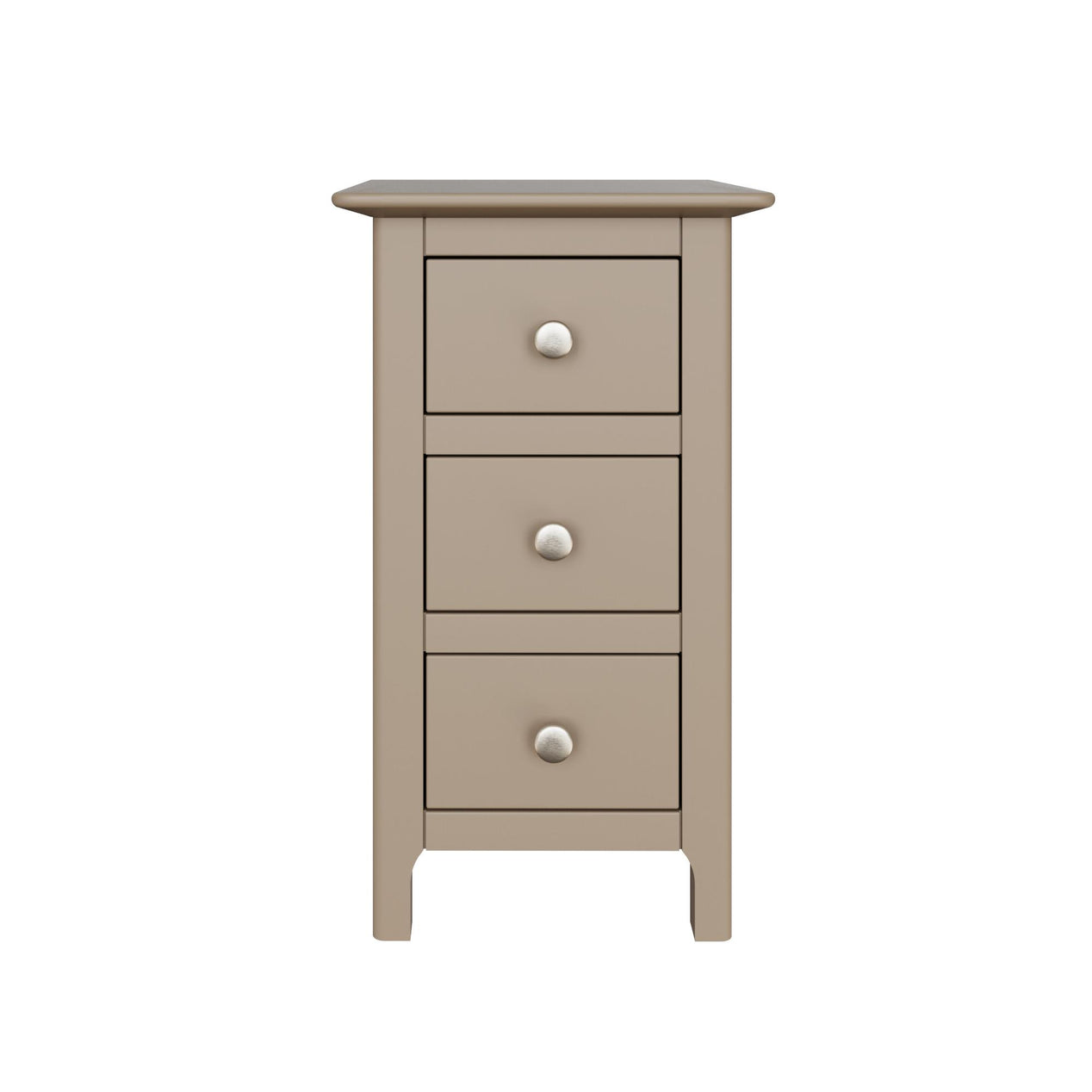 Palma 3 Drawer Bedside Cabinet Putty