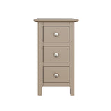 Palma 3 Drawer Bedside Cabinet Putty
