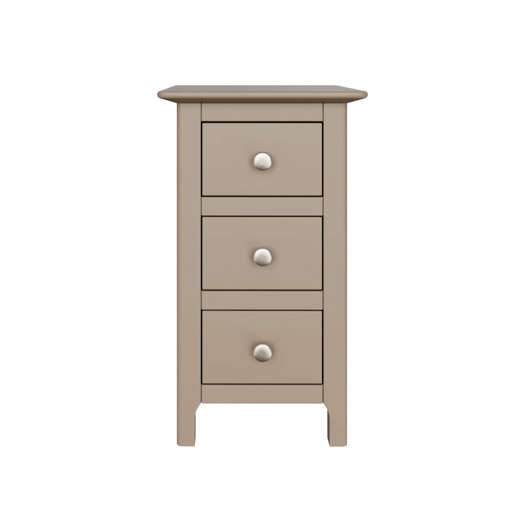 Palma 3 Drawer Bedside Cabinet Putty