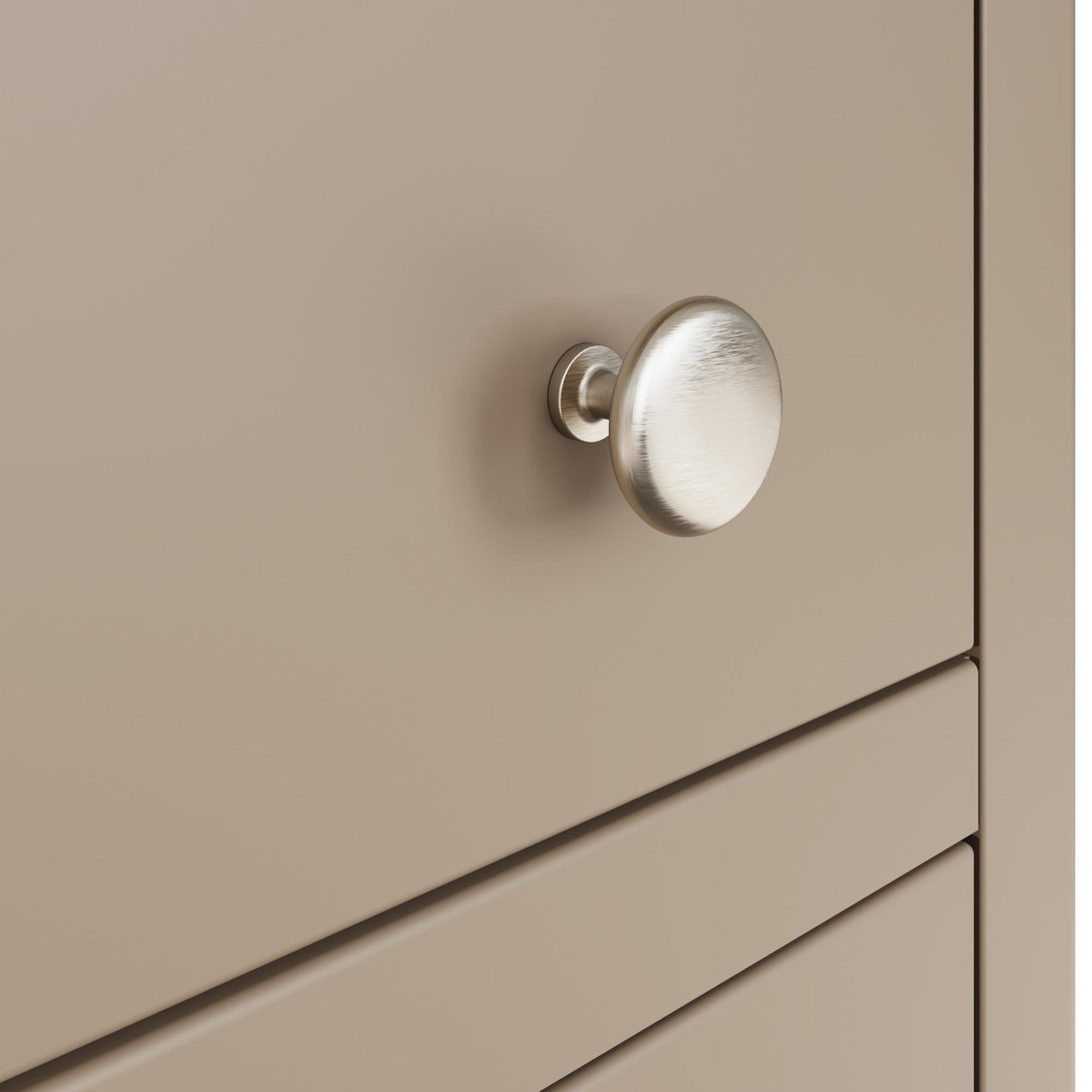 Palma 3 Drawer Bedside Cabinet Putty