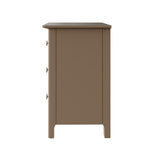 Palma 3 Drawer Bedside Cabinet Putty