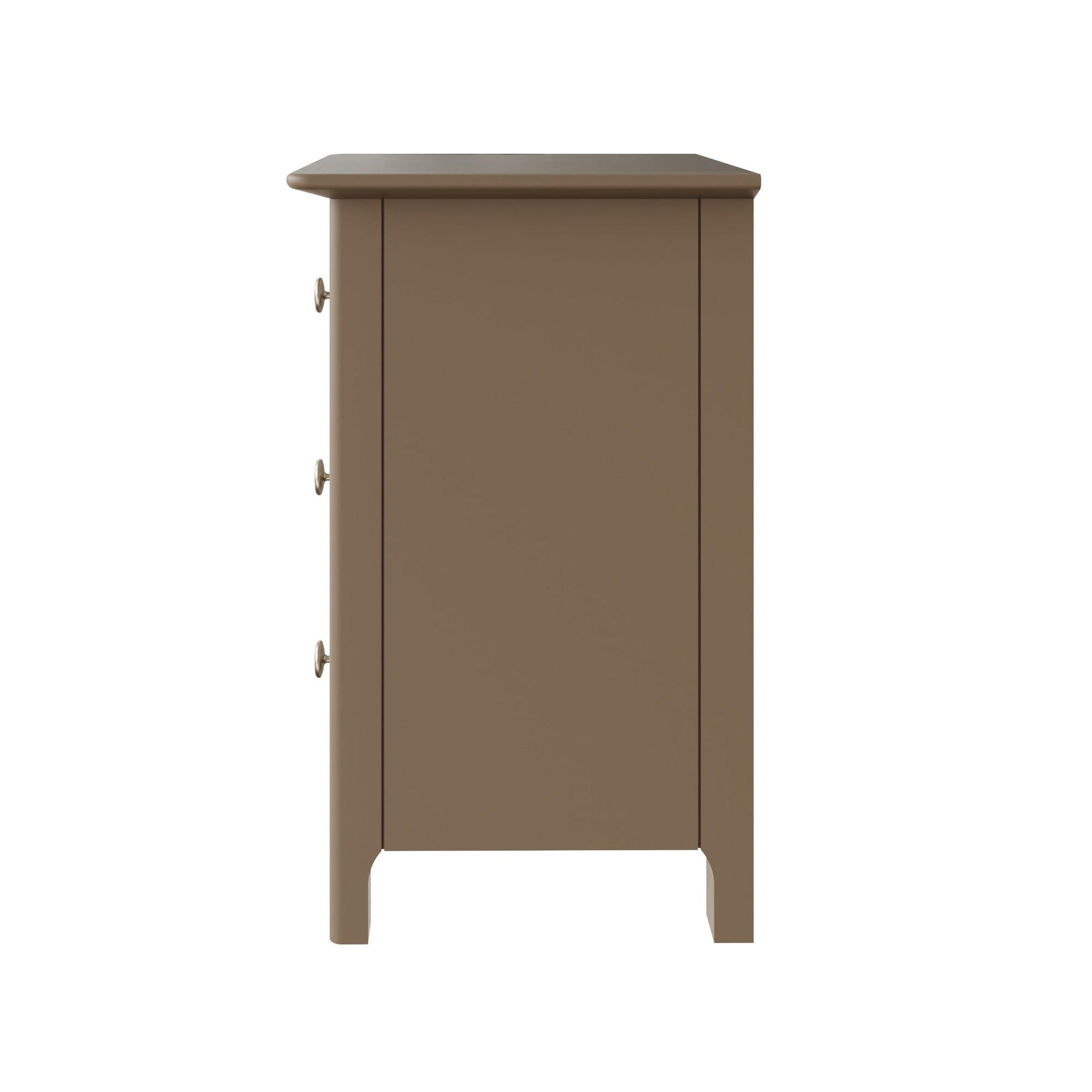 Palma 3 Drawer Bedside Cabinet Putty