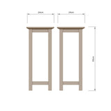 Palma Side Table Plant Stand Putty