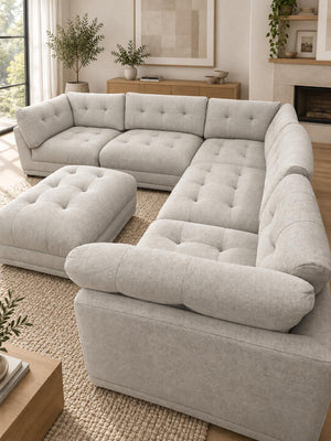 San Diego Corner Sofa & Footstool
