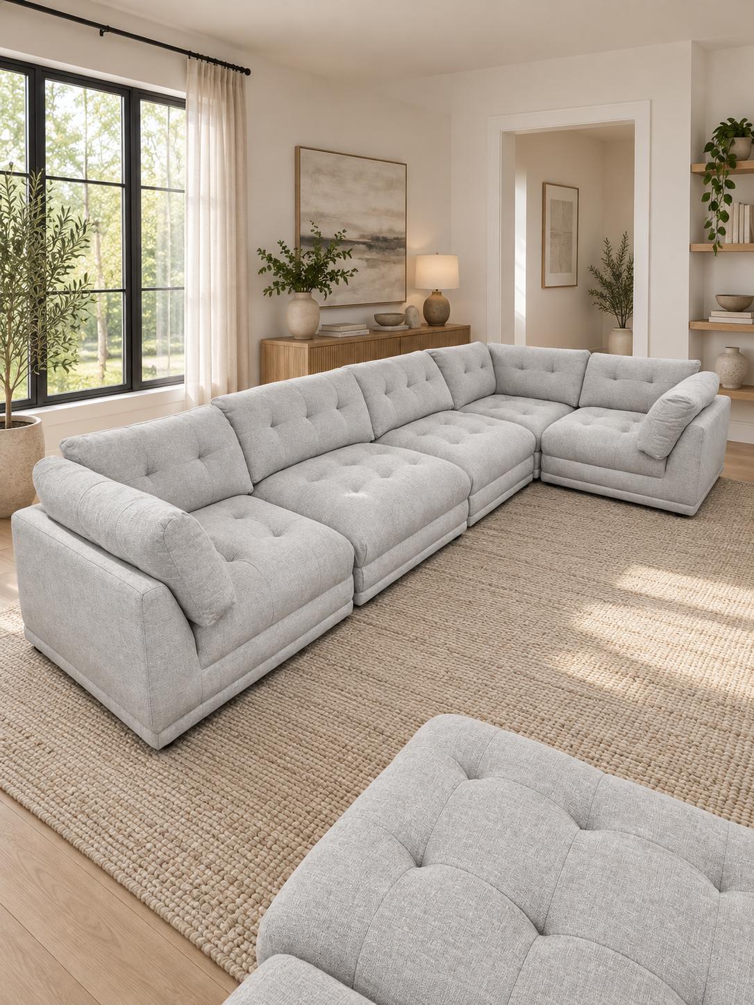 San Diego Corner Sofa & Footstool