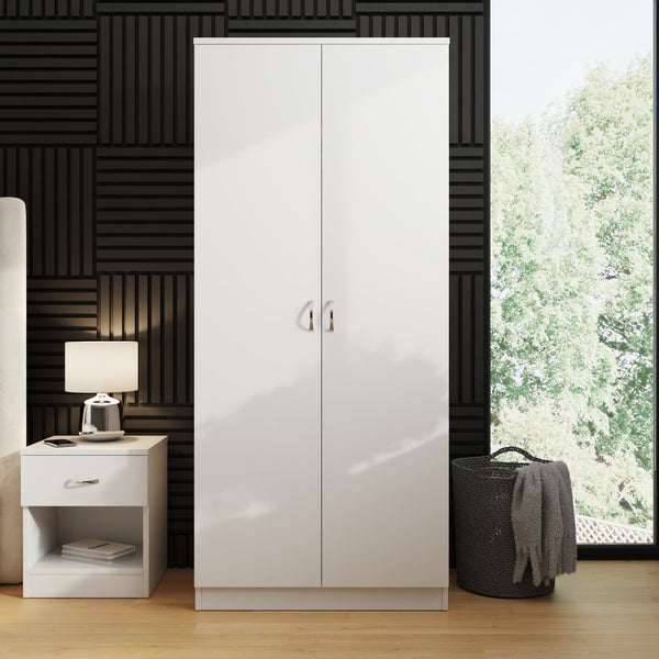 Promo 2 Door Double Wardrobe - White