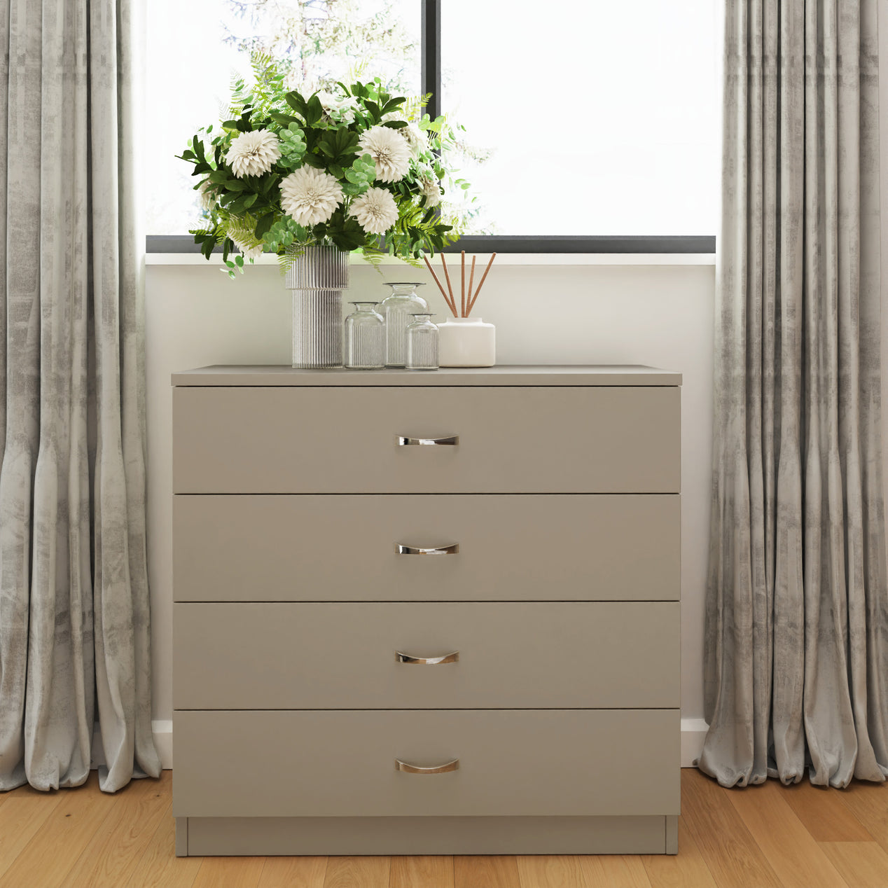 Promo 4 Drawer Chest Of Drawers - Putty