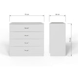 Promo 3 Piece Bedroom Furniture Set - White