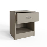 Set Of 2 Promo 1 Drawer Nightstands With Shelf - Putty