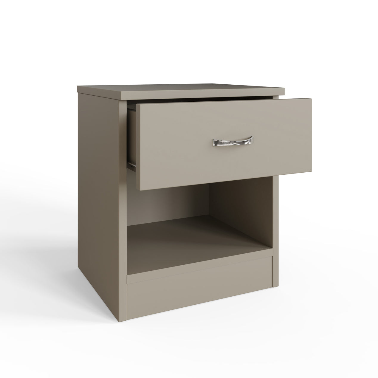 Promo 1 Drawer Nightstand With Shelf - Putty