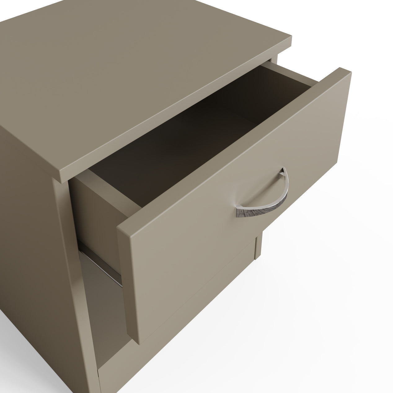 Set Of 2 Promo 1 Drawer Nightstands With Shelf - Putty