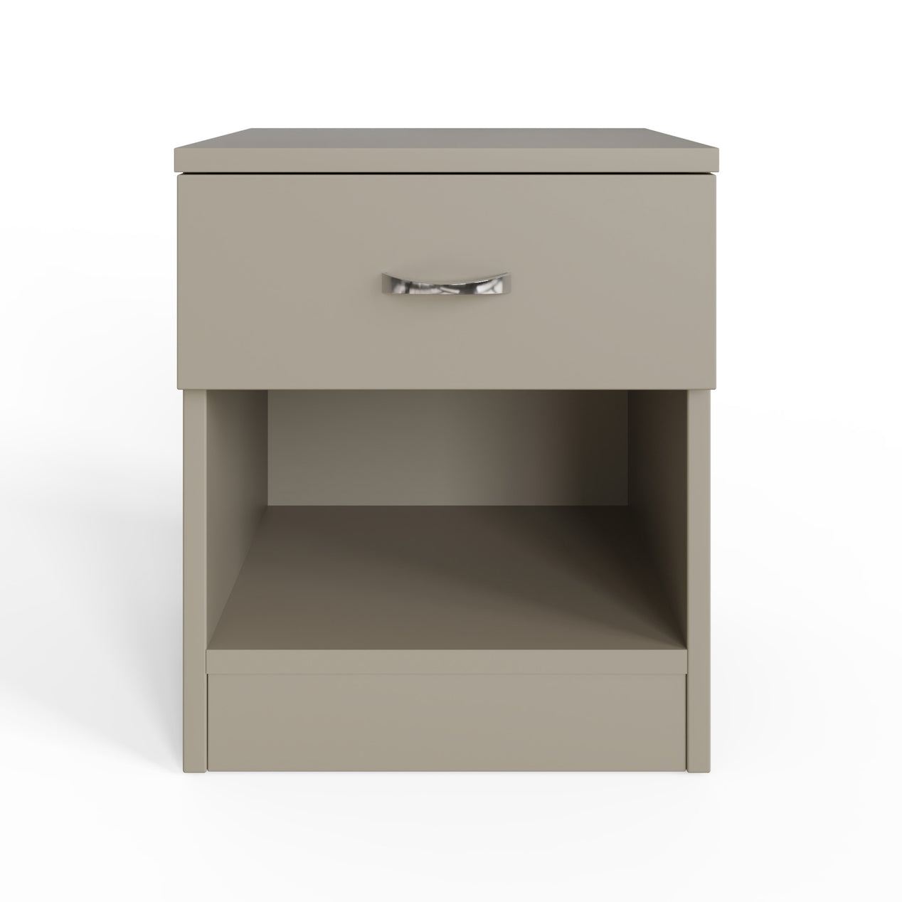 Set Of 2 Promo 1 Drawer Nightstands With Shelf - Putty