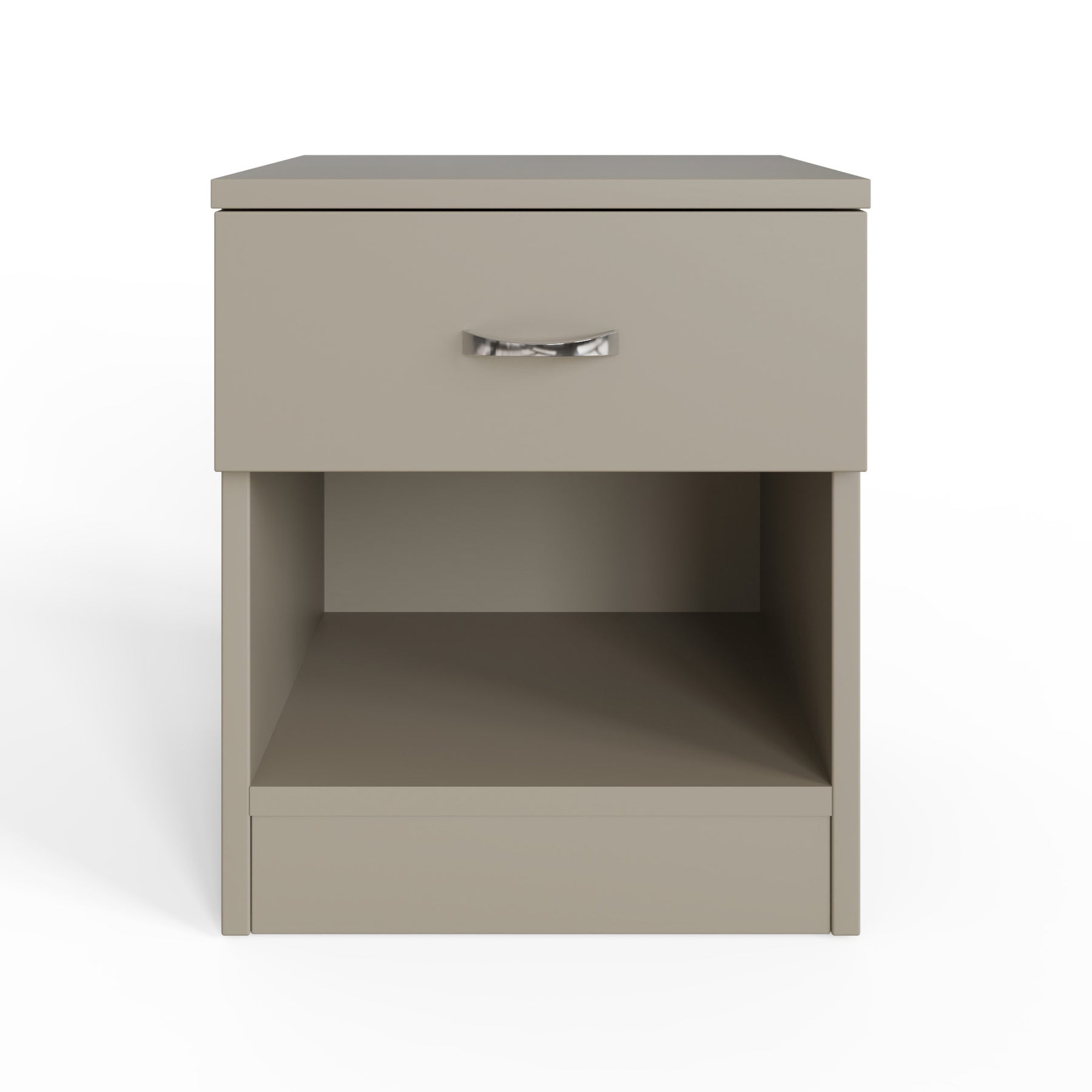 Set Of 2 Promo 1 Drawer Nightstands With Shelf - Putty