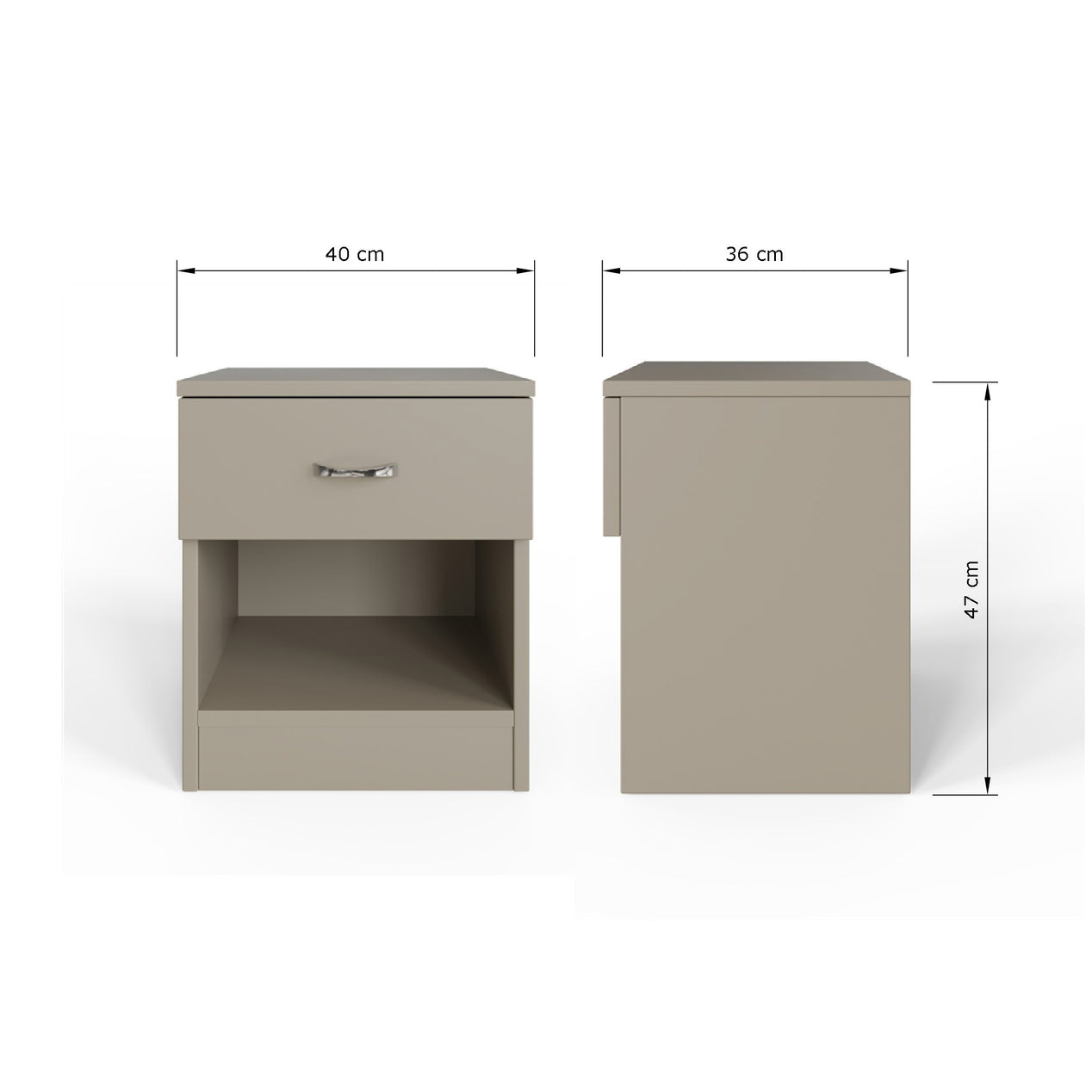Promo 3 Piece Bedroom Furniture Set - Putty