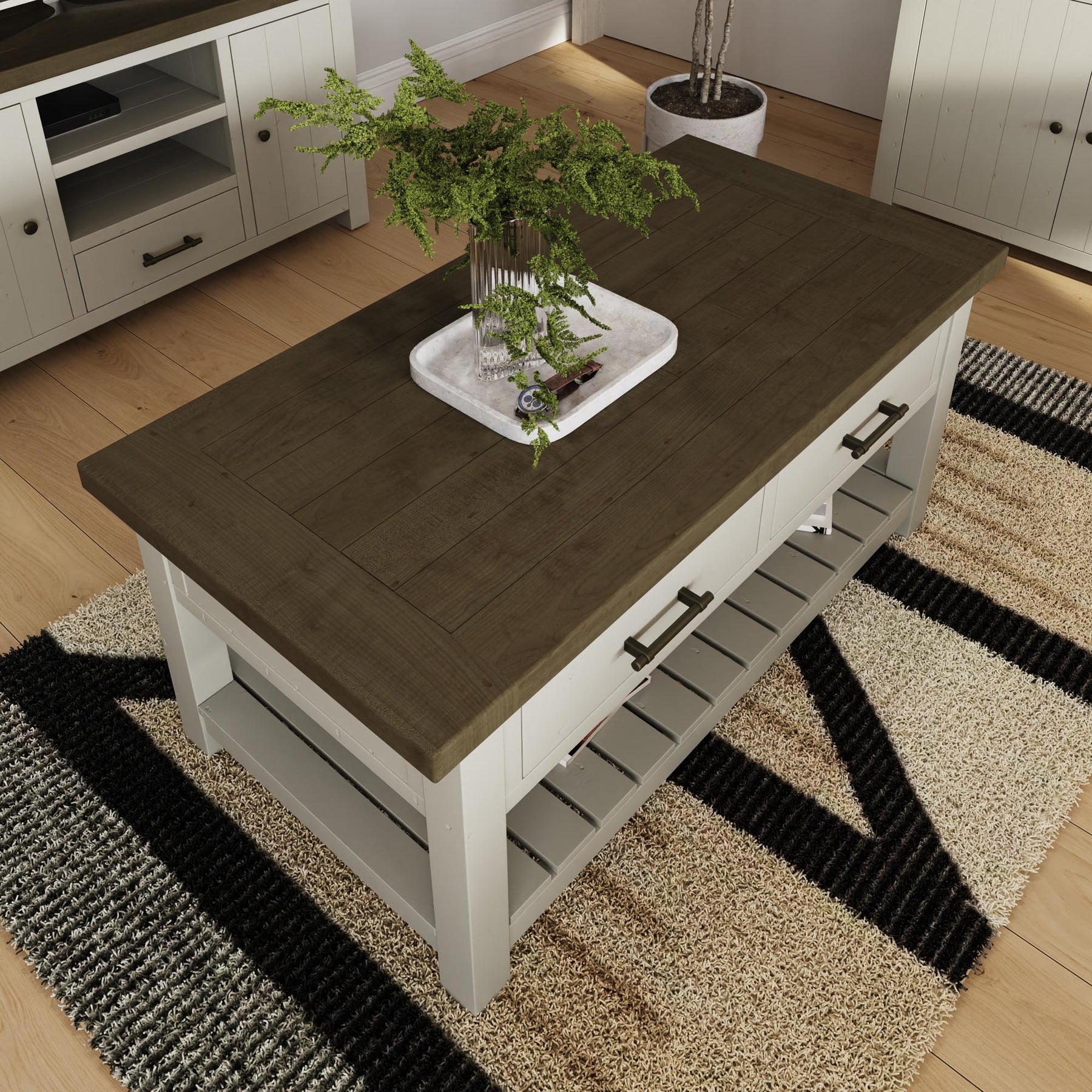 Purbeck Truffle 2 Drawer Coffee Table