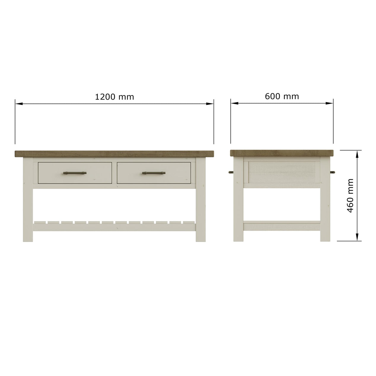 Purbeck Truffle 2 Drawer Coffee Table