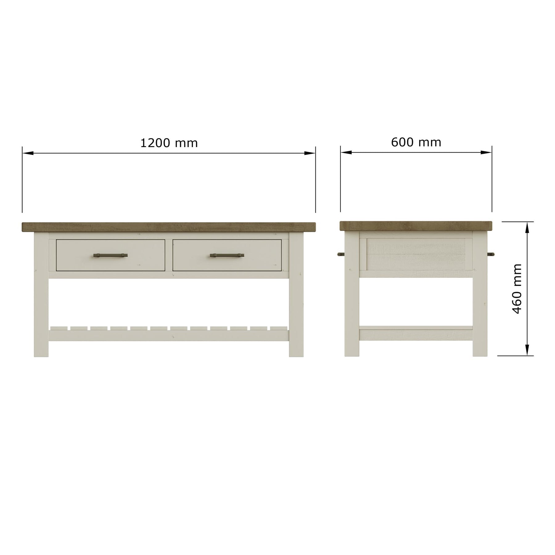 Purbeck Truffle 2 Drawer Coffee Table