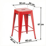 Bistro Pack Of 4 24 Red Countertop Stools