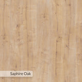 Naive 1 Drawer Console Table Sapphire Oak with Black Metal Frame