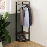 Industrial Design Corner Hallway Storage Hanging Rack