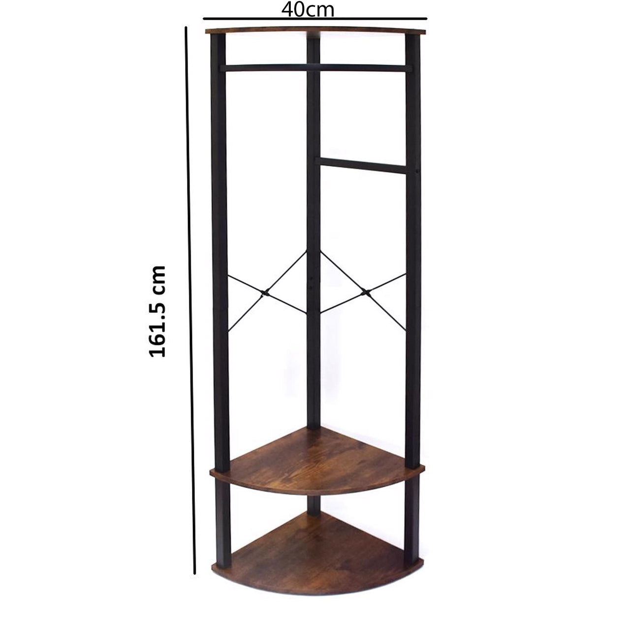 Industrial Design Corner Hallway Storage Hanging Rack