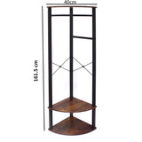 Industrial Design Corner Hallway Storage Hanging Rack
