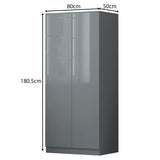 FWStyle Stora 2 Door Wardrobe - Grey Gloss Front