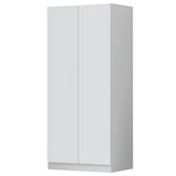 FWStyle Stora 2 Door Wardrobe - Matt White